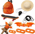Kauvysaq bearded dragon clothes and leash set front view with adjustable harness.