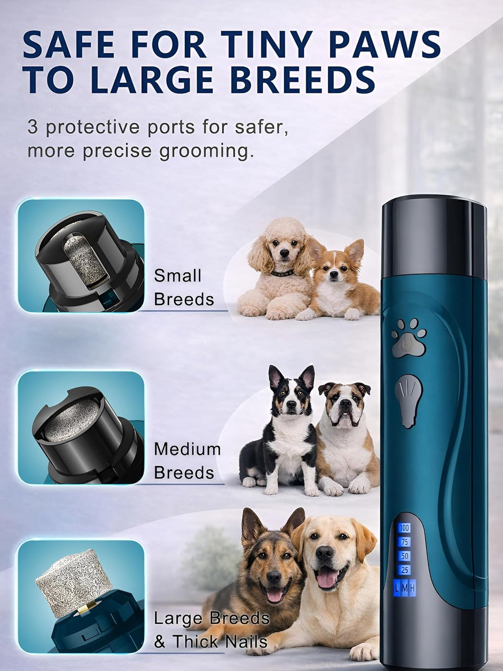 Yabife professional nail clippers included in grooming kit