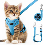Cat Harness and Leash for Walking, Cat Car Harness, Escape Proof Soft Adjustable Vest Harnesses for Cats, Easy Control Breathable Reflective Strips Harness, Kitten Harness and Leash Set, Black, S - Image 13