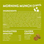 Back label of Friskies Morning Munch Crunch showing nutritional information
