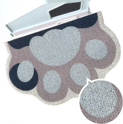 Rarenut durable scratch resistant cat litter mat on dry floor