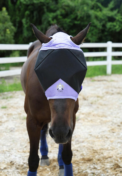 Durable Velcro closure system on T Teke horse mask