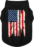Paiaite American battle damaged flag dog vest front view