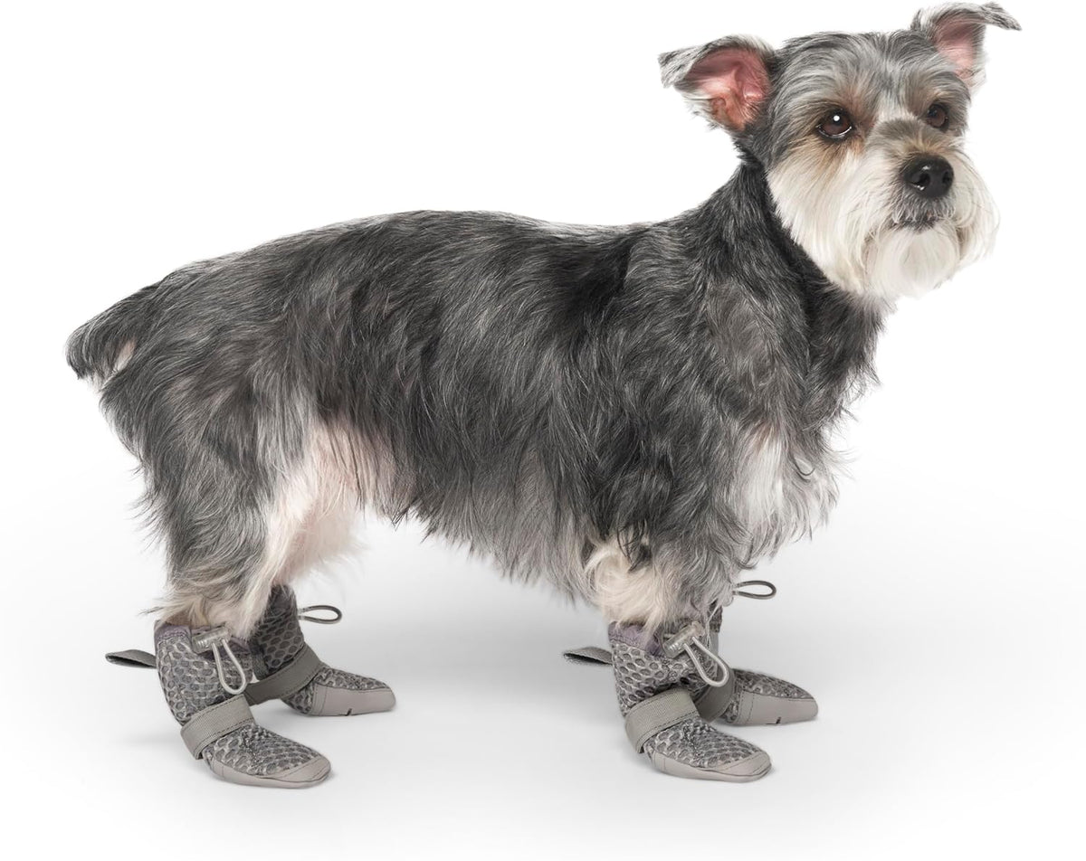 Canada Pooch Hot Pavement Dog Boots grey front view