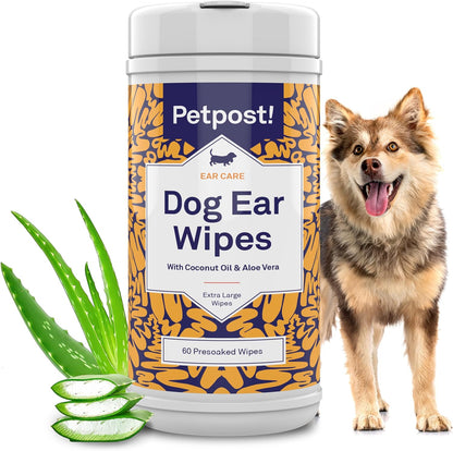 Petpost | Cat Ear Cleaner Wipes - Ultra Soft Cotton Pads in Coconut Oil Solution - Treatment for Removing Cat Ear Dirt & Wax 100 ct. - Image 12