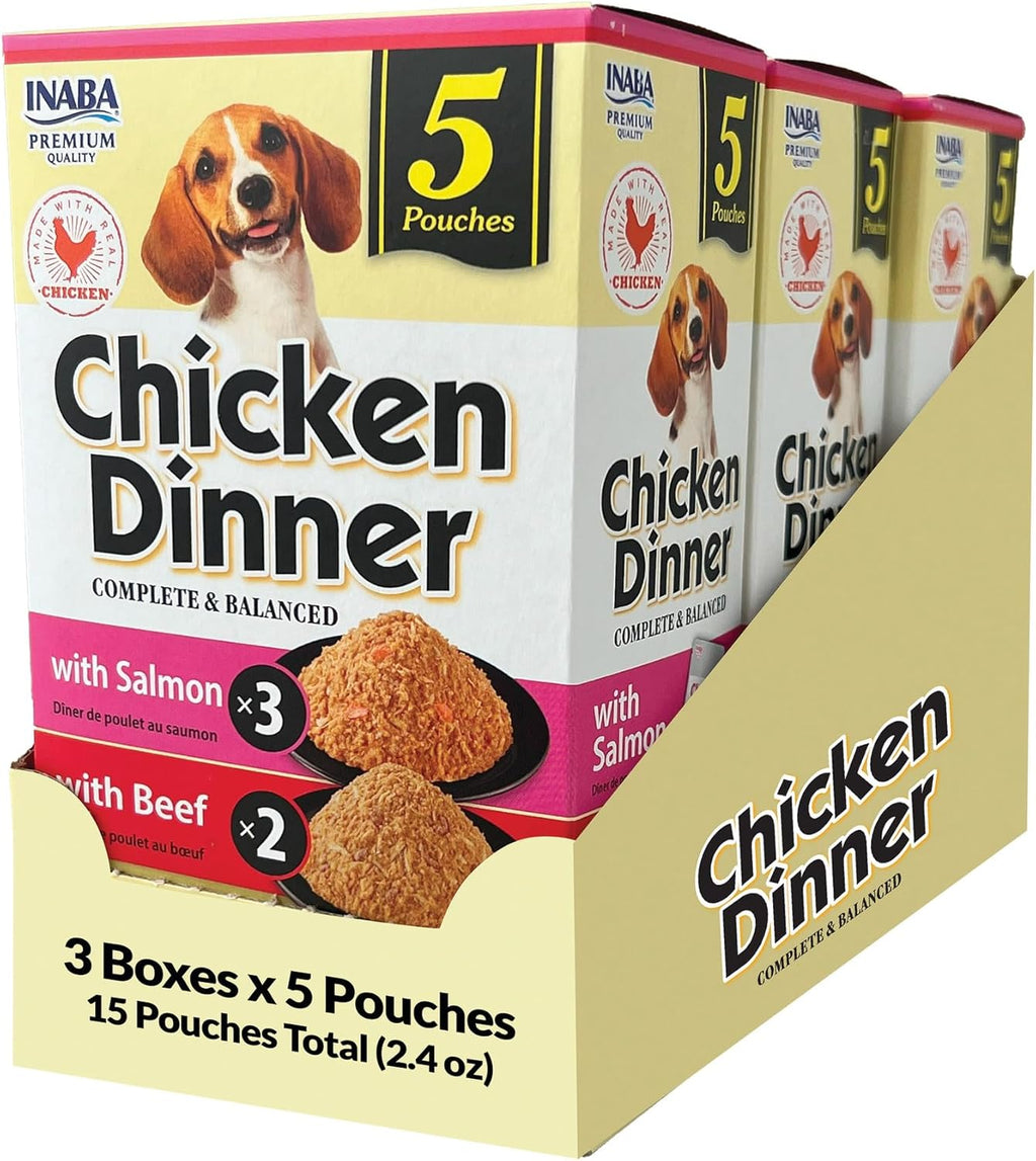 INABA Chicken Dinner for Dogs, Soft Pate Wet Dog Food, Complete & Balanced, 2.4 oz. Pouch, 15 Pouches, Pumpkin & Sweet Potato Variety - Image 12