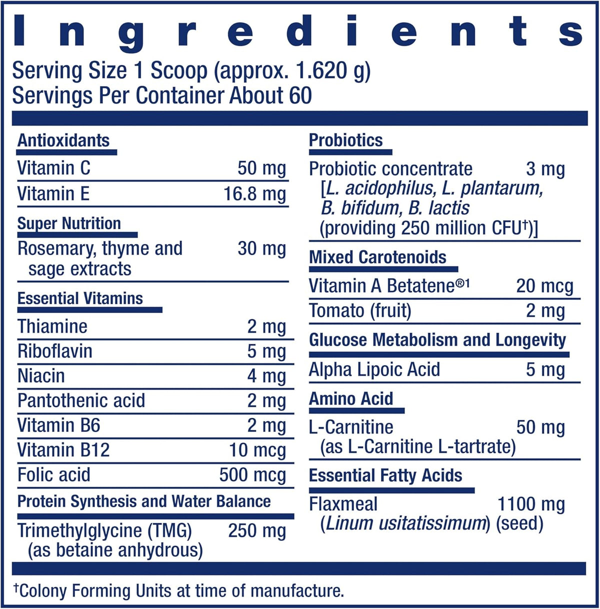 Life Extension Dog Mix powder texture for pets