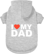 Dog Sweater Dog Hoodie Cold Weather Coat Hooded Sweatshirt for Puppies,Cats, Small Medium Large Dogs (Black (I Love My Dad), Large/X-Large) - Image 12