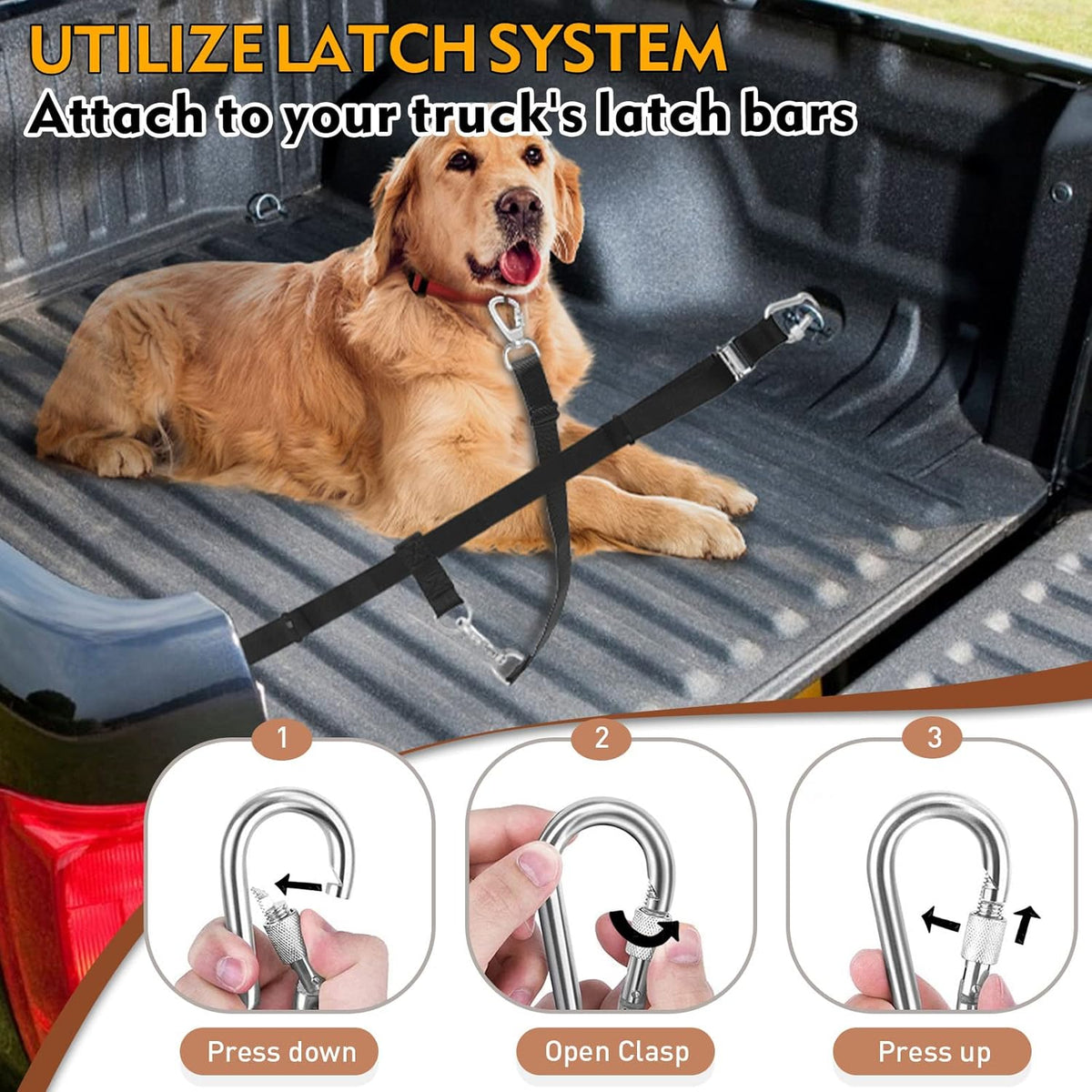 Snagle Paw dog leash showing swivel buckle mechanism