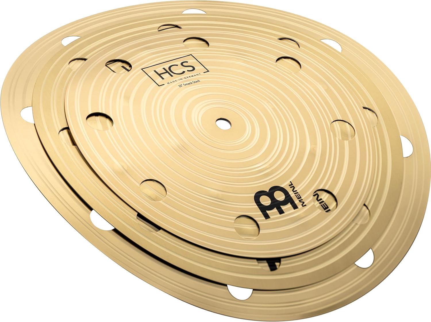 Meinl 12" Trash Stack Cymbal Pair with Holes - HCS Traditional Finish Brass for Drum Set, Made In Germany, 2-YEAR WARRANTY (HCS12TRS) - Image 12
