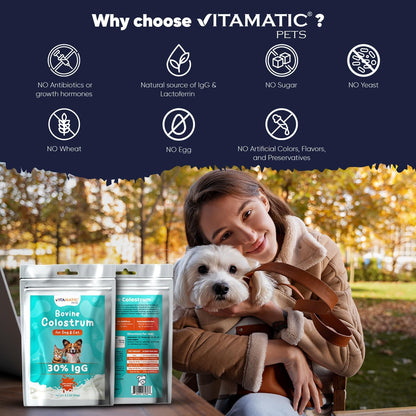 Thirty percent immunoglobulin pet health supplement for gut wellness