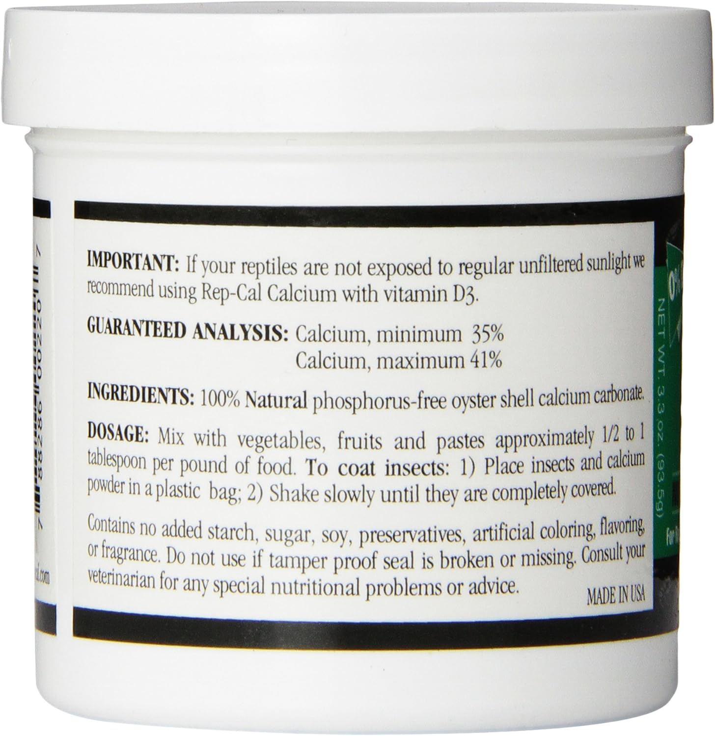 Texture of Rep-Cal ultra-fine reptile calcium powder