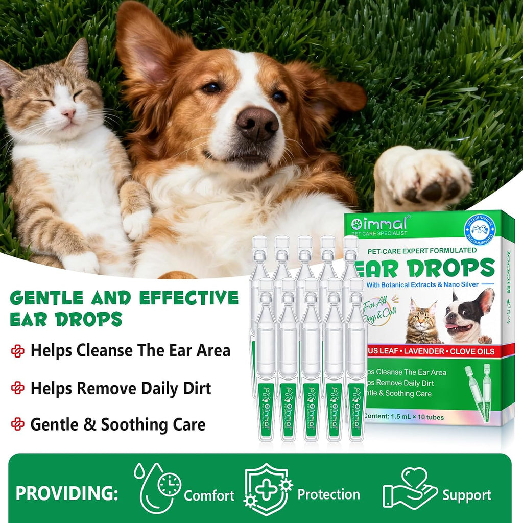 IMKCICSZ dog and cat ear cleaning solution tubes