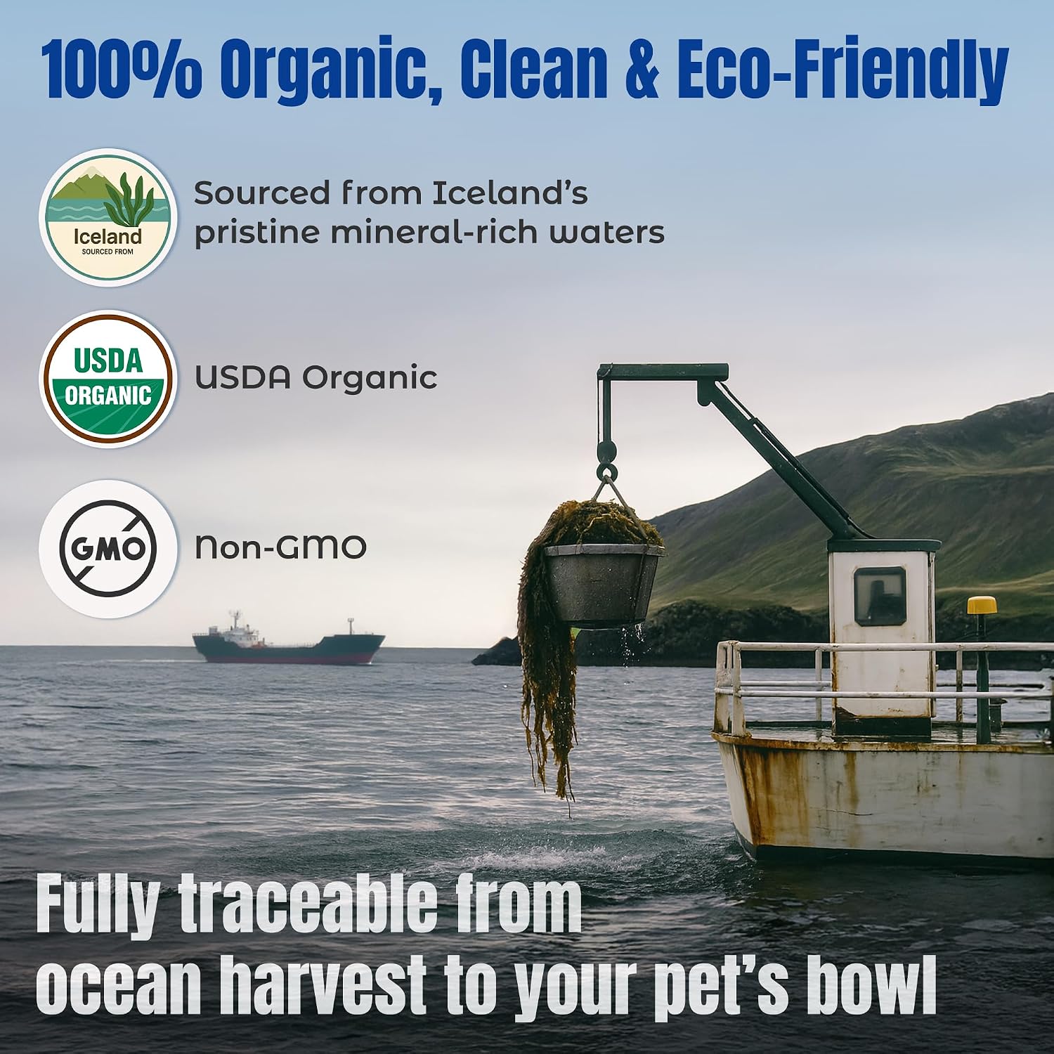 Cat and dog health supplement Life Line ocean kelp canister