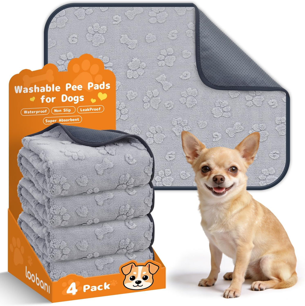 LOOBANI Washable Pee Pads for Dogs 36"x48", 2 Packs Extra Large Whelping Pads for Floor, Playpen, Super Absorbent Reusable Dog Mat, Waterproof Puppy Pads for Incontinence, Housebreak,Crate,Gray - Image 10