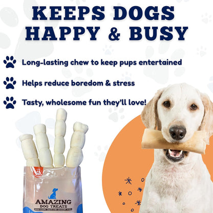 High protein low calorie thick retriever rolls dog treat pack