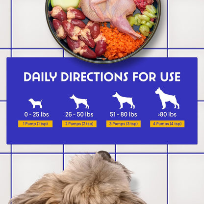 Premium imported USA dog fish oil liquid bottle for joint support