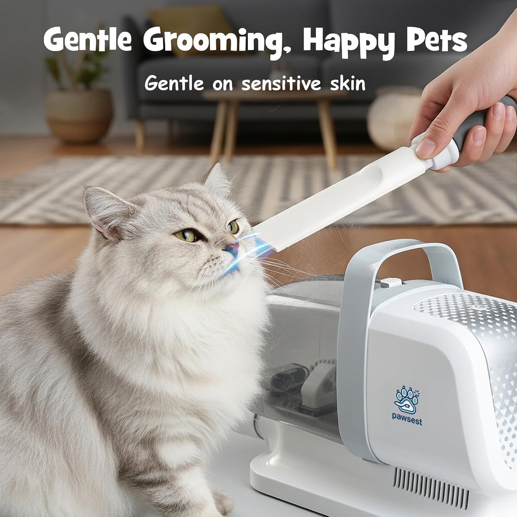 Pawsest pet grooming vacuum cleaner nozzle cleaning stray fur off home furniture