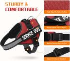 Mumupet red dog vest side profile with handle