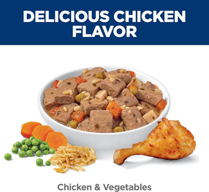 Nutritious wet food for puppies with real chicken gravy base