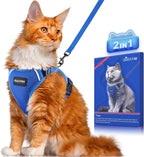 Halypet Cat Harness and Leash Set [ MAX Safety Third Generation ] Escape Proof Soft Adjustable Cat Leash Breathable Comfortable Vest Easy to Wear Kitten Harness for Outdoor Walking Black - Image 15