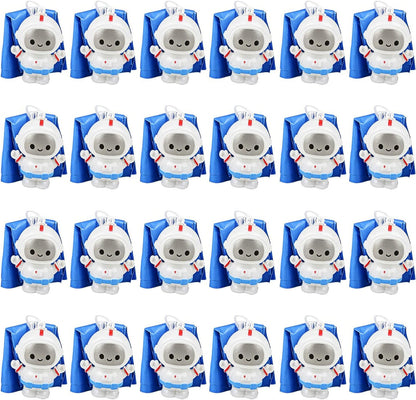 ArtCreativity mini astronaut paratroopers front view of twenty-four pack assortment