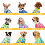 XPUDAC monkey printed puppy nightwear laid flat to demonstrate the high-quality stitching and easy pull-on design.