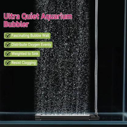 Weighted air stone diffuser creating an ultra fine mist of bubbles.