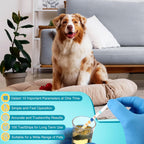 Side view of One Step pet testing strips bottle highlighting anti-Vitamin C interference features