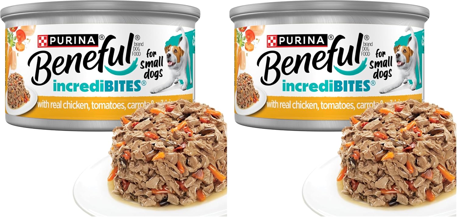 Beneful Purina Small Breed Wet Dog Food Variety Pack, IncrediBites With Real Beef, Chicken and Salmon - (Pack of 30) 3 Oz. Cans - Image 10