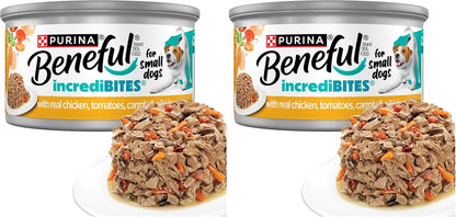 Beneful Purina Small Breed Wet Dog Food Variety Pack, IncrediBites With Real Beef, Chicken and Salmon - (Pack of 30) 3 Oz. Cans - Image 10