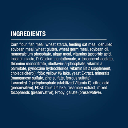 Nutritional information label on TetraPond pond food