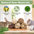 Natural fiber play balls for hamsters and guinea pigs