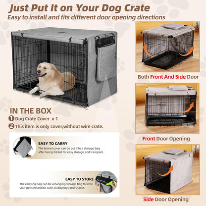 Heavy duty 600D Oxford fabric dog crate protector