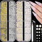 Belleboost nail charms kit front view showing complete box set