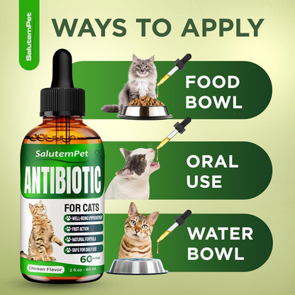 Authentic USA imported cat allergy and cold relief drops product display