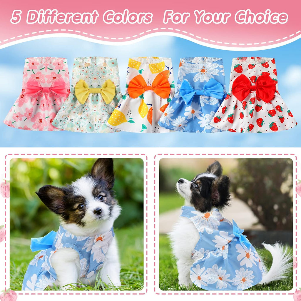 Saintrygo puppy summer clothes pack featuring morning glory design