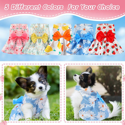 Saintrygo puppy summer clothes pack featuring morning glory design