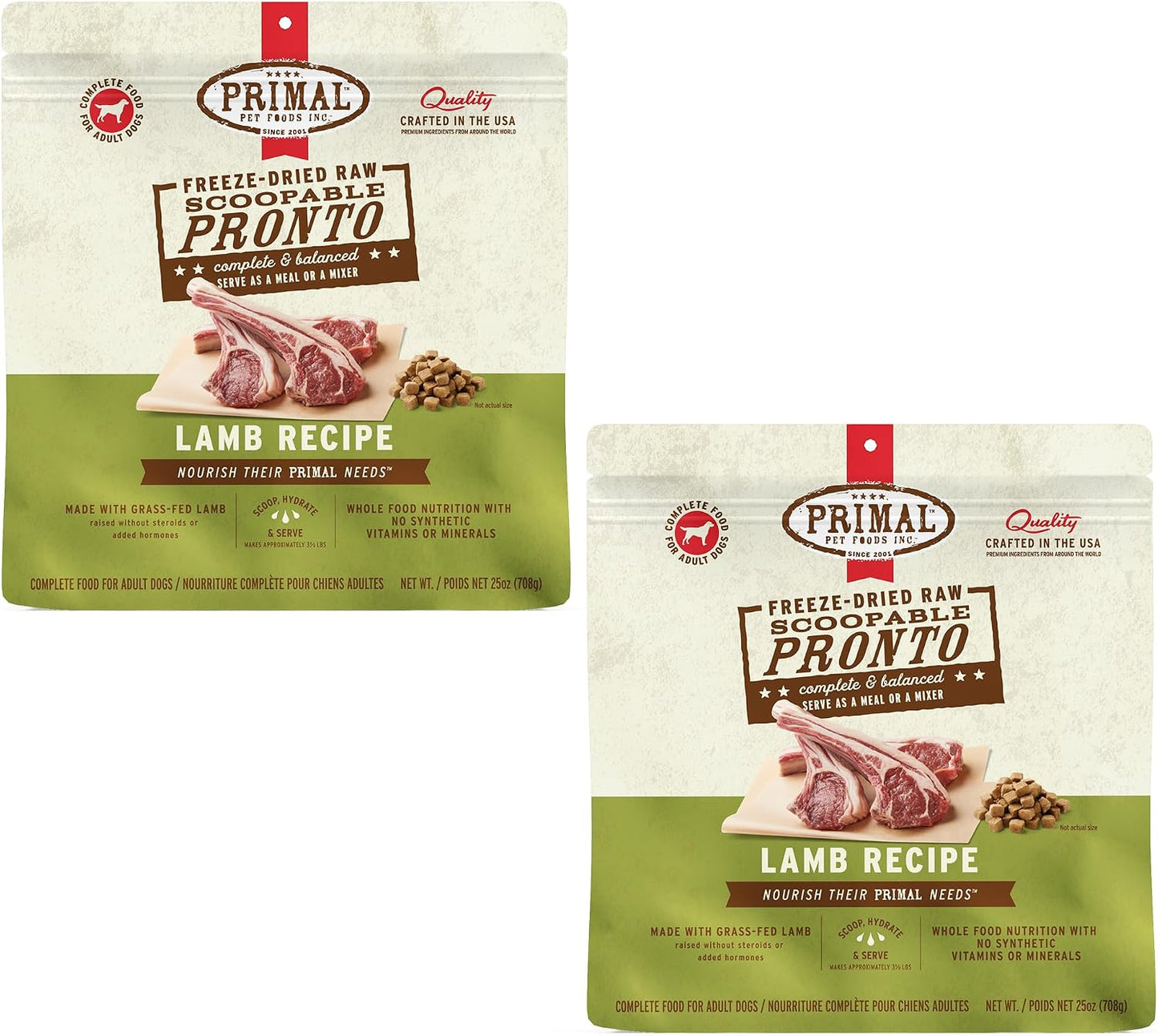 Primal Freeze Dried Dog Food, Pronto Mini Nuggets, Beef; Scoop & Serve, Complete & Balanced Meal; Also Use as Topper or Treat; Premium, Healthy, Grain Free High Protein Raw Dog Food (25 oz) - Image 13