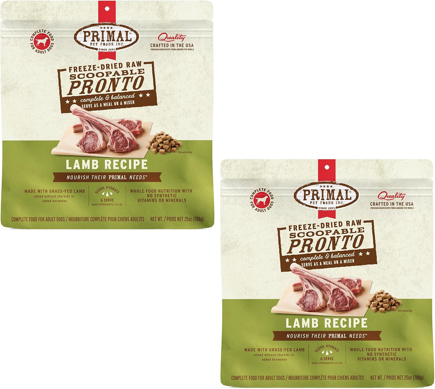 Primal Freeze Dried Dog Food, Pronto Mini Nuggets, Beef; Scoop & Serve, Complete & Balanced Meal; Also Use as Topper or Treat; Premium, Healthy, Grain Free High Protein Raw Dog Food (25 oz) - Image 13