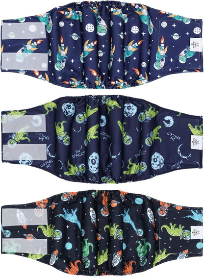 CuteBone Dog Belly Bands for Male Dogs Wraps Washable Doggie Diapers DM07S - Image 12