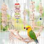 Uyoupet willow ball and corn husk chewing bird toys