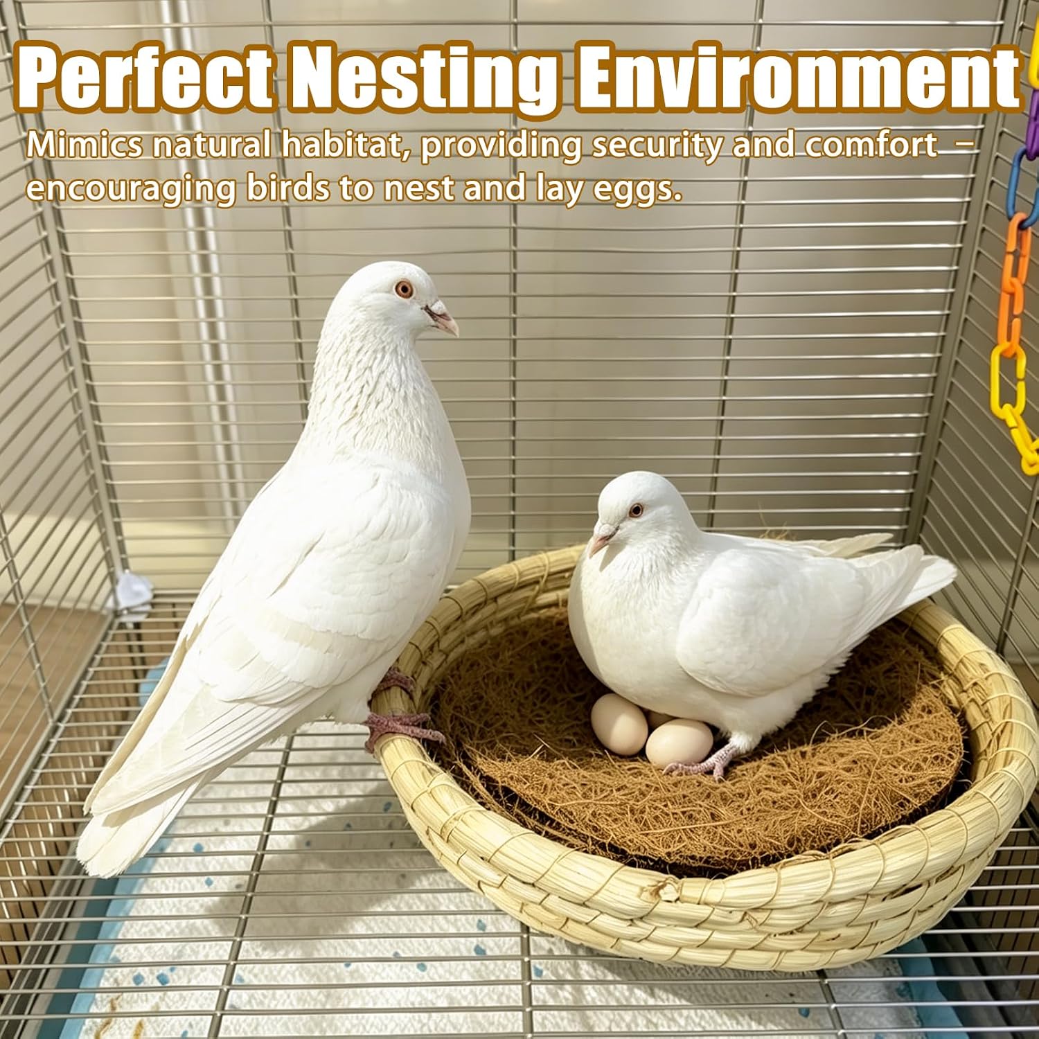 Twelve pack of Kathson coconut fiber bird breeding mats