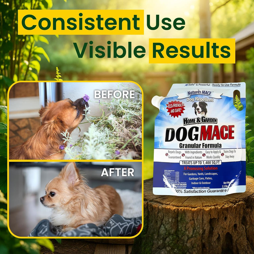 Natures Mace outdoor dog deterrent packaging details