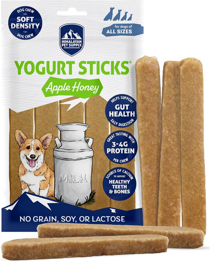 Himalayan Dog Chew Yogurt Sticks, Mixed Flavors, Dog Treats with Prebiotics, Probiotics & Protein, Digestive Support, Lactose & Gluten Free, Natural Dog Treat for All Breeds, Made in America, 4pk - Image 14