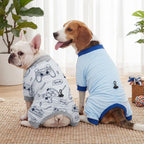 XPUDAC pet shed defender suit trapping loose fur on a small breed dog.