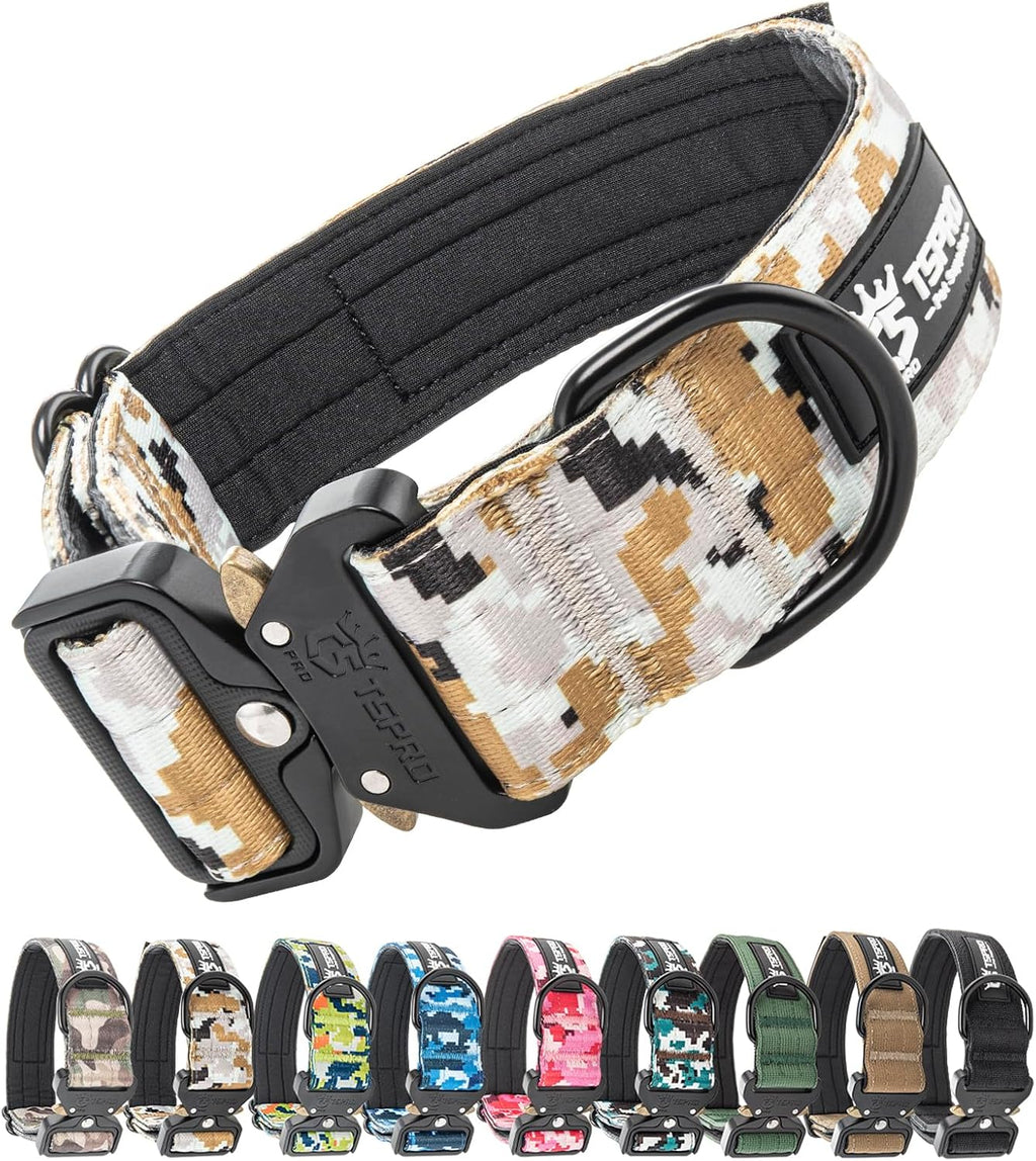 D-ring attachment point on Tspro premium dog collar
