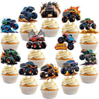 BQF monster truck cupcake toppers front view package