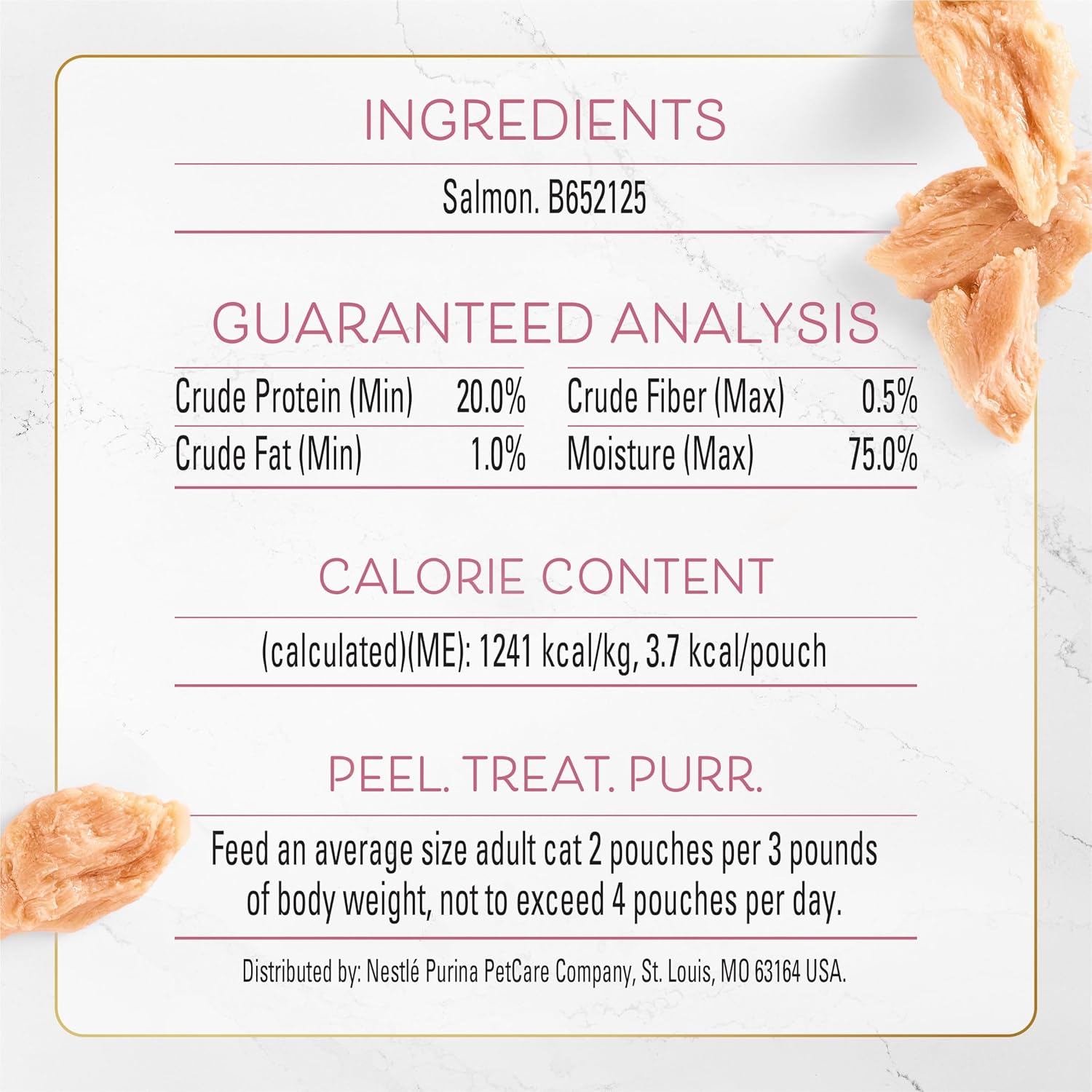 Healthy fish cat treats without fillers or artificial ingredients