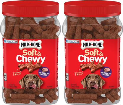Milk-Bone Soft & Chewy Dog Treats, Made with Real Beef & Filet Mignon, 25 Ounce Canister - Image 10